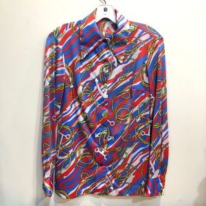 Vintage Nautical Shirt  Polyester